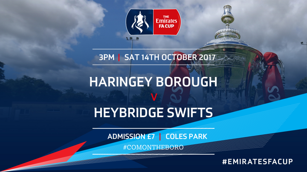 Haringey Borough Play Bostik North Rivals Heybridge Swifts – FA Cup 4th Qualifying Round