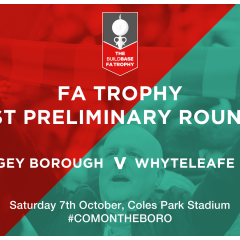 FA Trophy Begins With Whyteleafe FC at Coles Park!