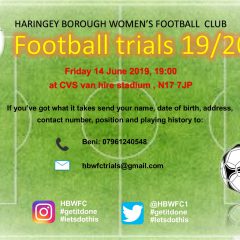 Womens Team Open Trials – Friday 14 June 2019