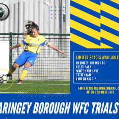 ????? HARINGEY BOROUGH WOMEN’S FC TRIALS?????